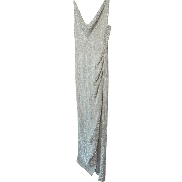 Retrofête Katya Moonglow White Sequin Embellished Gown Size Med NWT - Picture 3 of 14